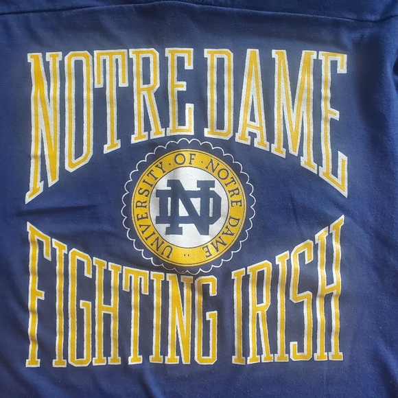 Vintage 1980s UNIVERSTY NORTE DAME FIGHTING IRISH T-Shirt , M, Football 1980s - Picture 6 of 12